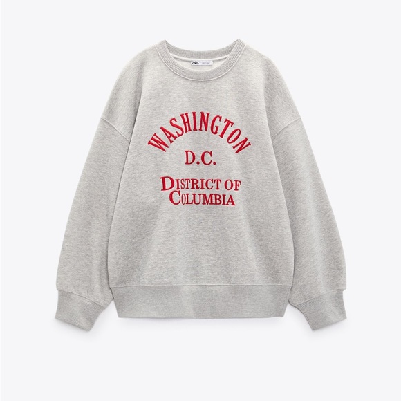 Zara Embroidered Sweatshirt - Picture 3 of 5